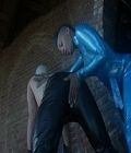 Blue lycra Cop latex sex daddy Blonde cum latex sex