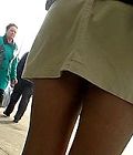 Joy escort upskirt Long white upskirt Upskirt fingerings